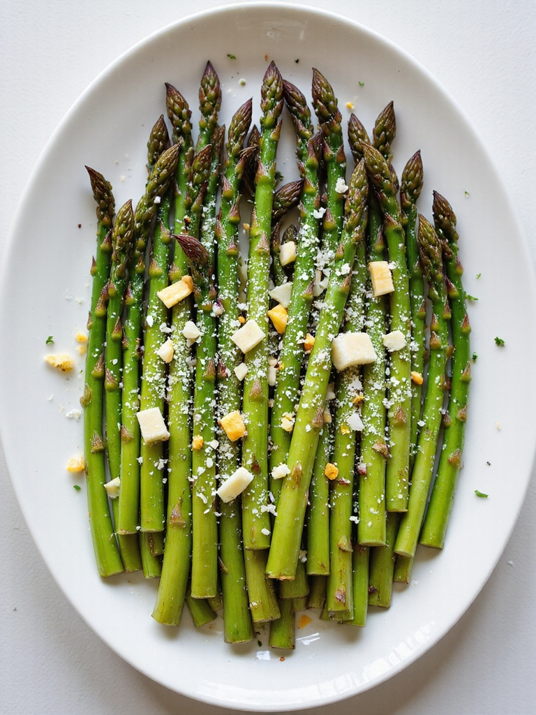 roasted garlic parmesan asparagus