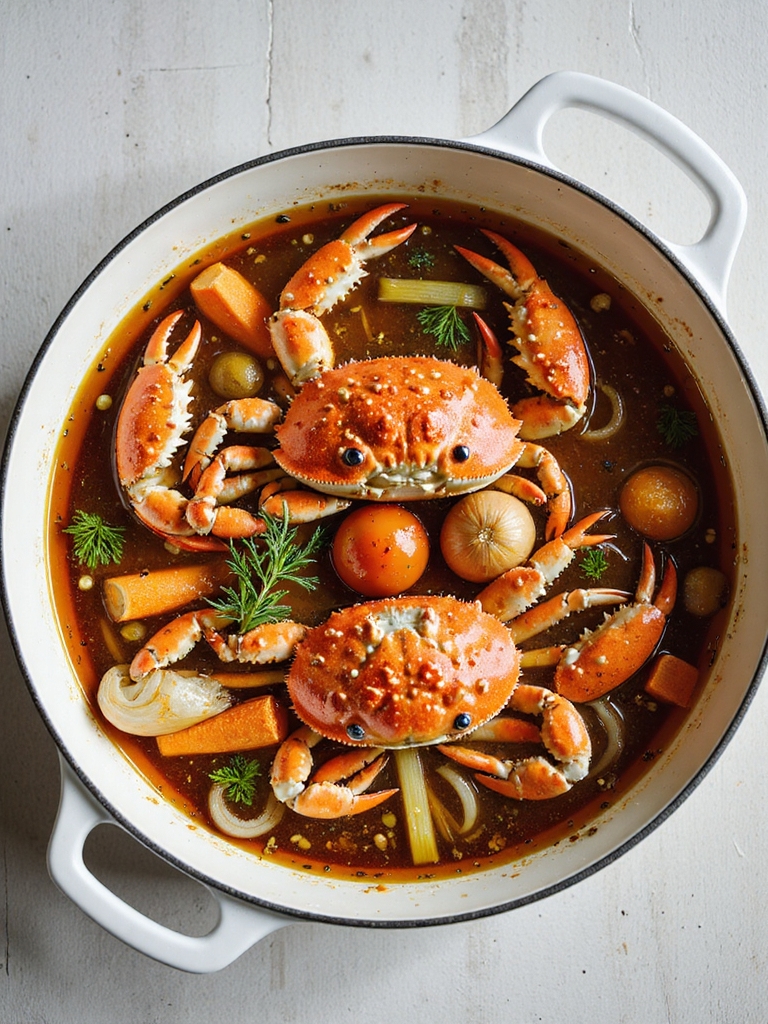 roasted shells gentle simmering reduced