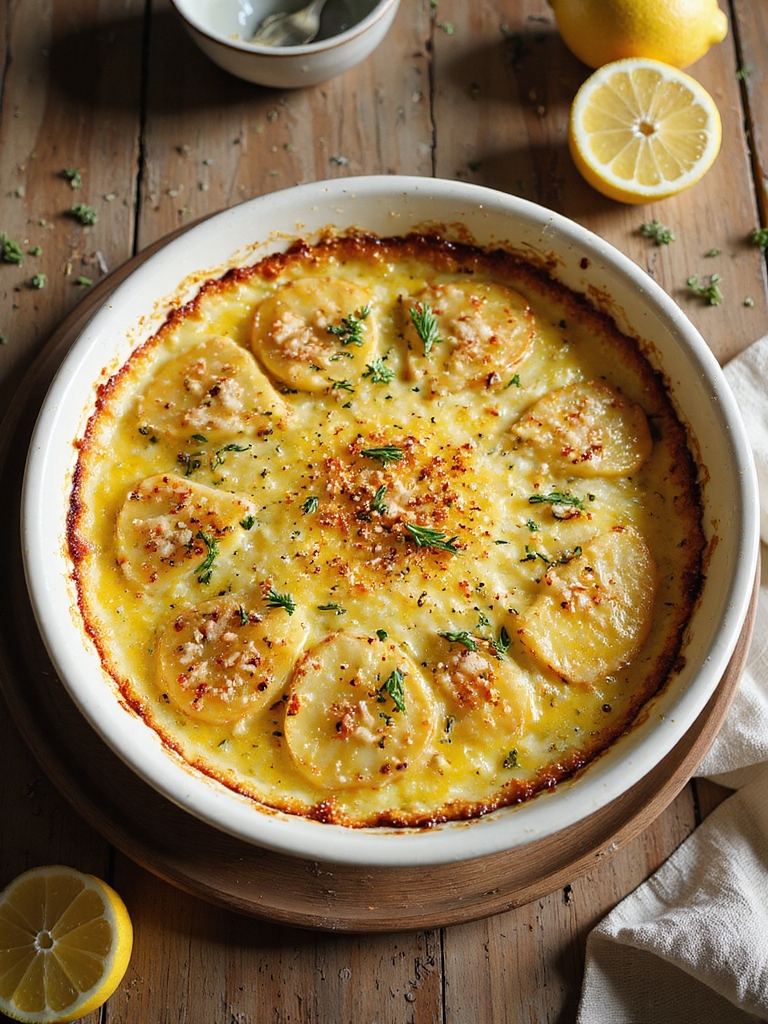 sardine potato gratin thyme