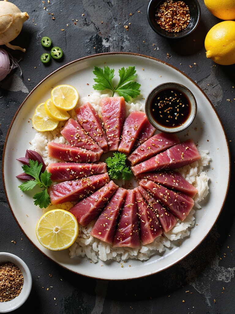 sashimi grade tuna citrus cure