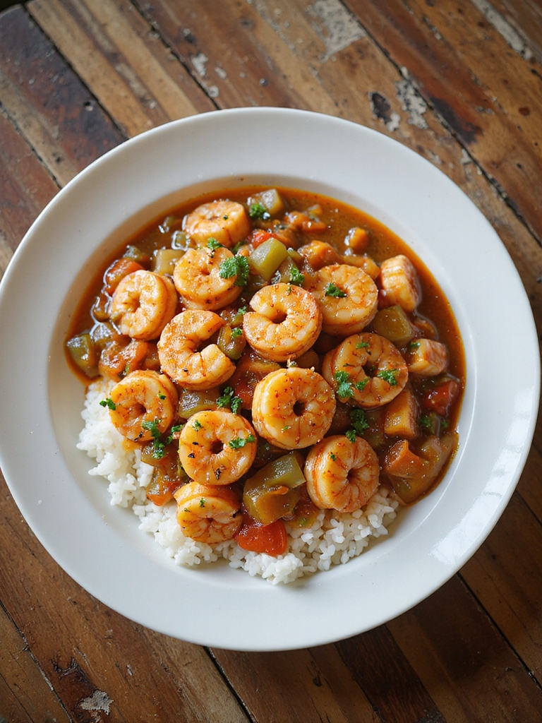 sauce first finish with shrimp