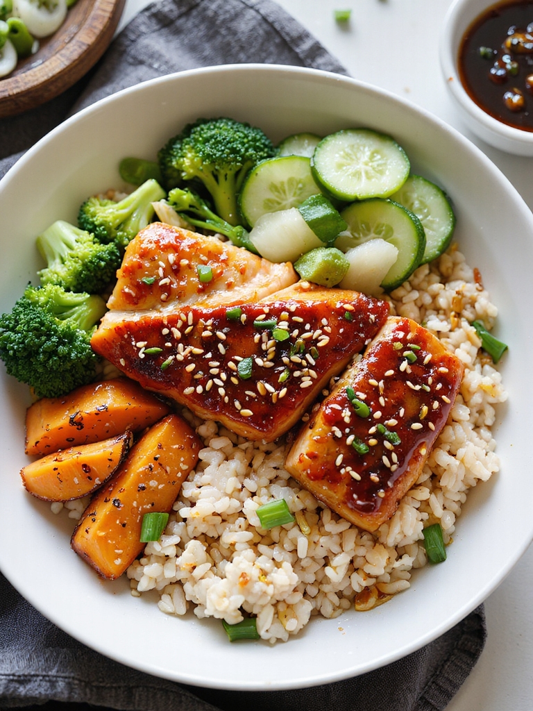 savory sweet salmon teriyaki