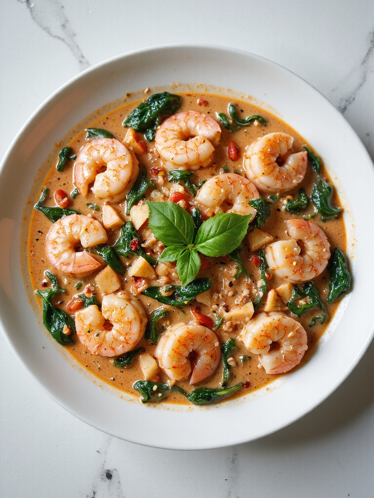 sear shrimp finish in sauce