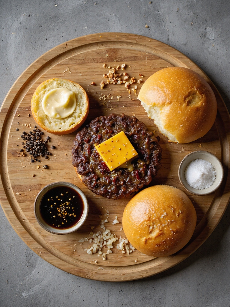 seasoned 80 20 air fried burgers