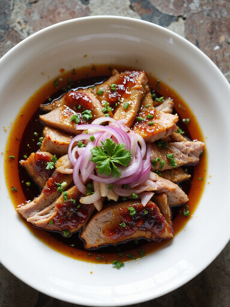 sharp vinegar bbq pork