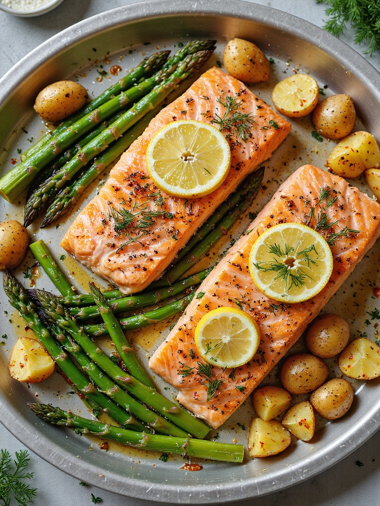 sheet pan lemon dill salmon