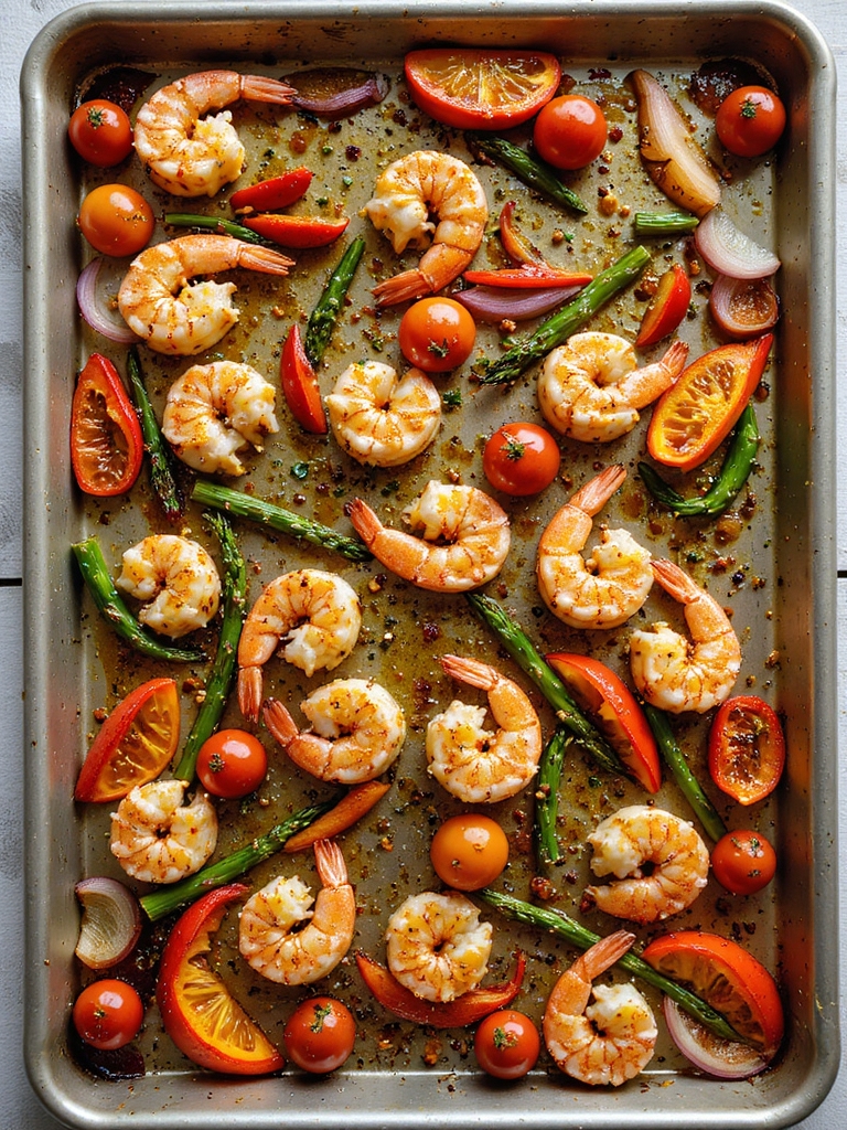 sheet pan lemon garlic shrimp