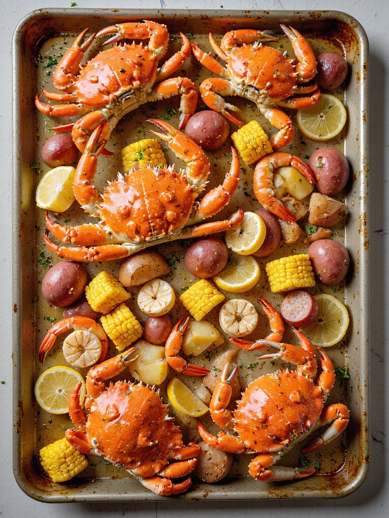 sheet pan seafood boil bake