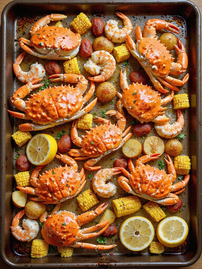 sheet pan seafood boil