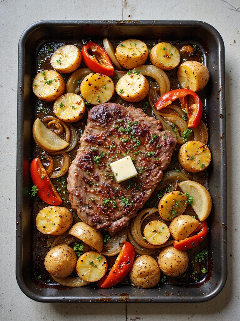 sheet pan steak and potatoes