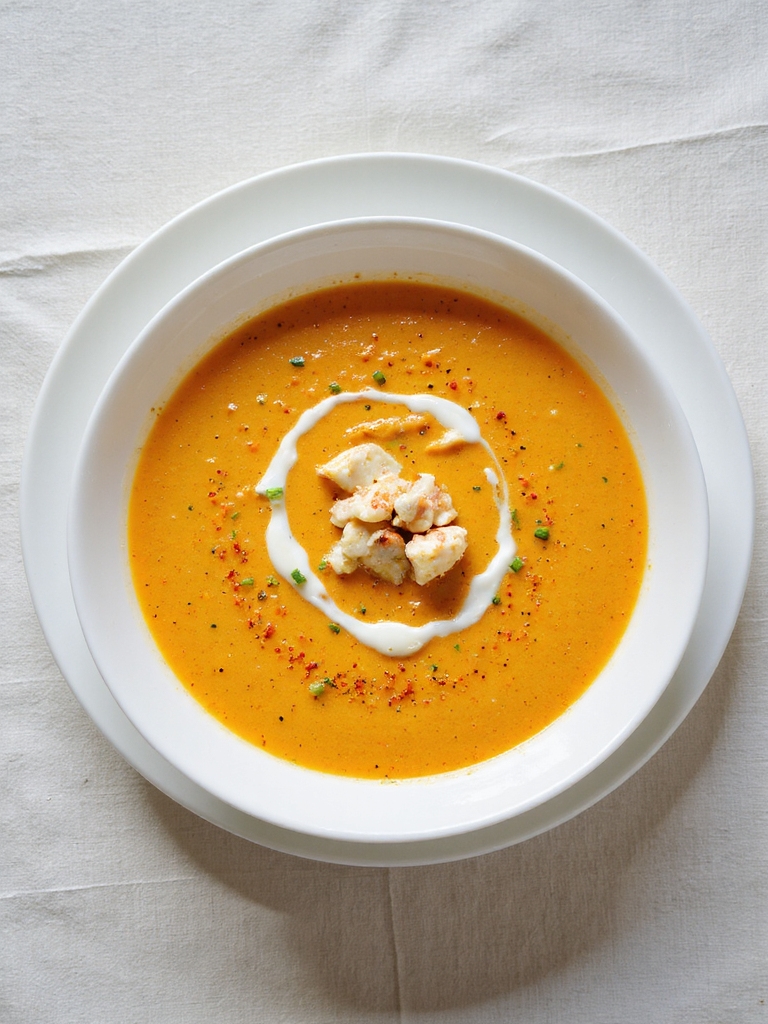 silky creamy shellfish bisque