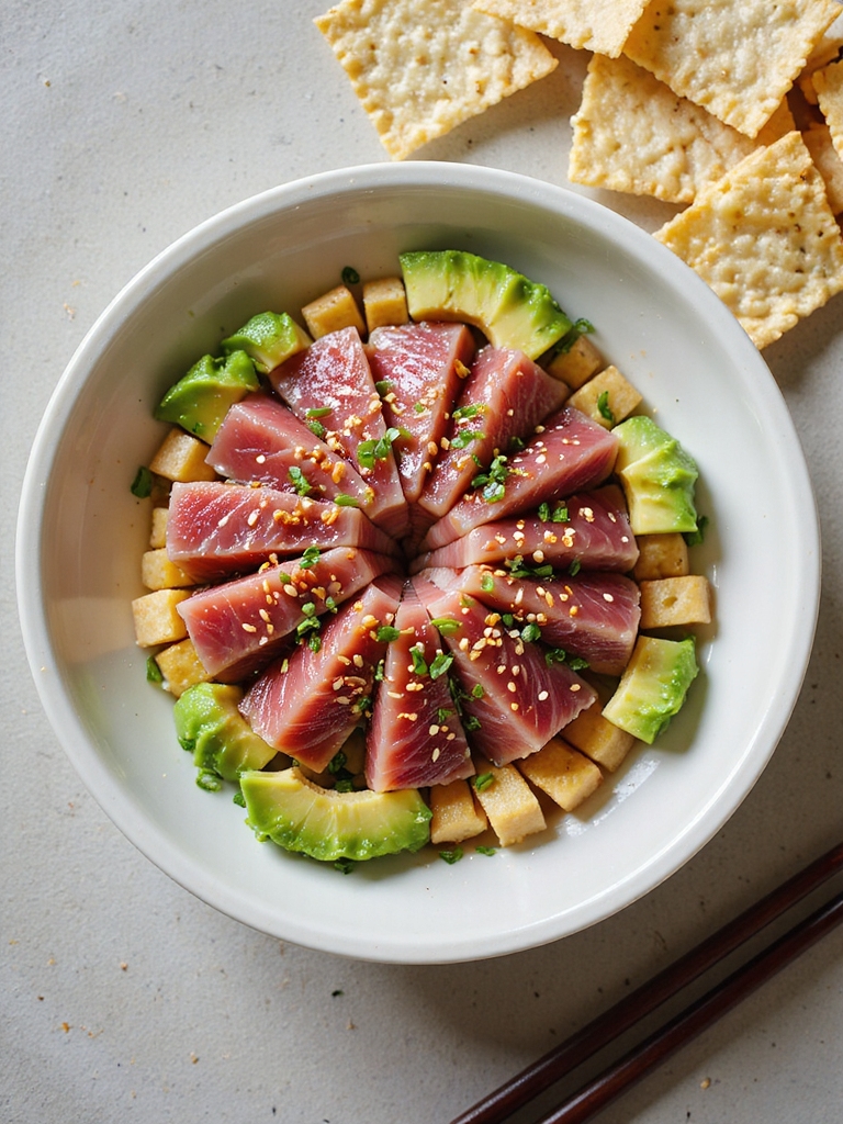 silky tuna creamy avocado balance