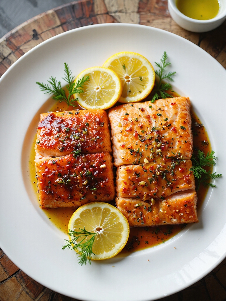 simple bright and smoky salmon