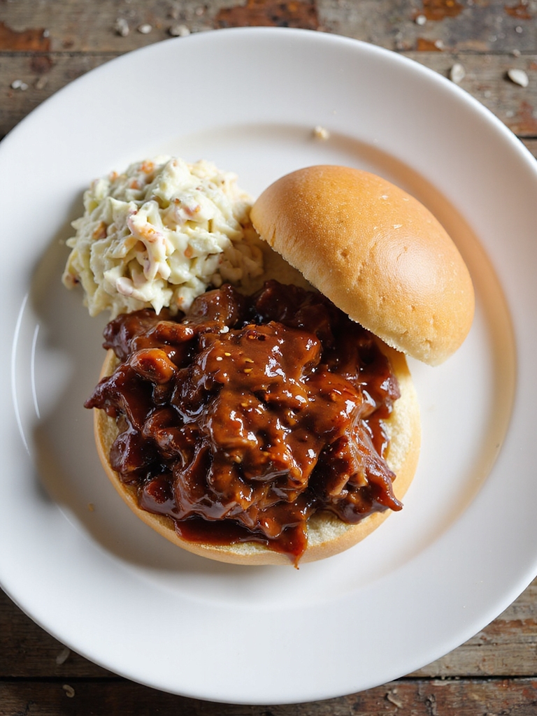 slow cooked bbq shredded beef