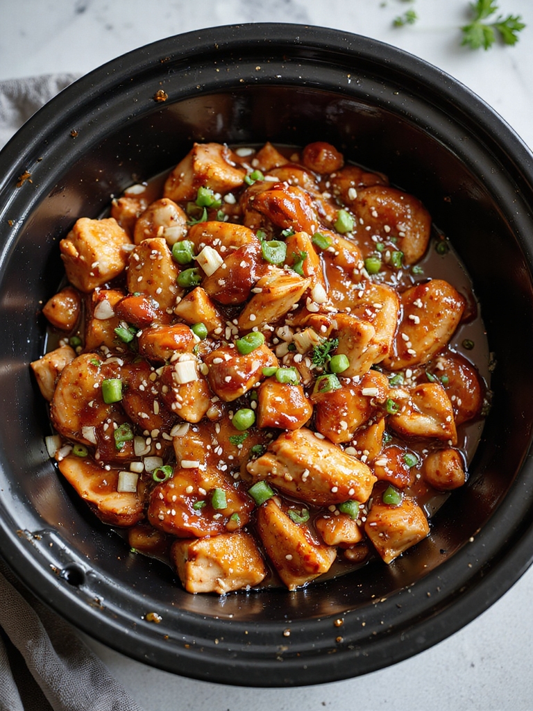 slow cooked honey barbecue chicken