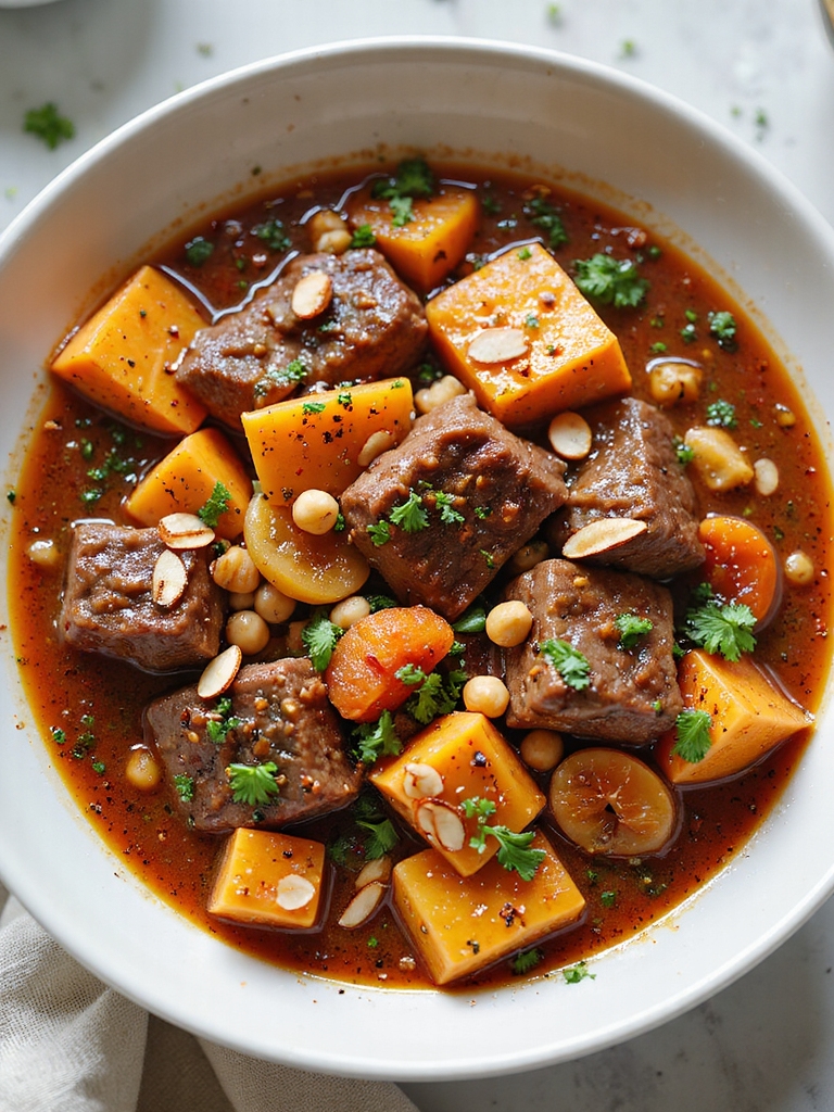 slow cooked moroccan spiced stew