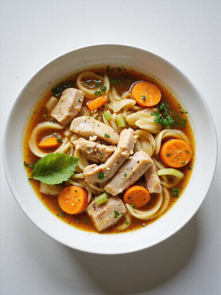 slow simmered bone broth chicken