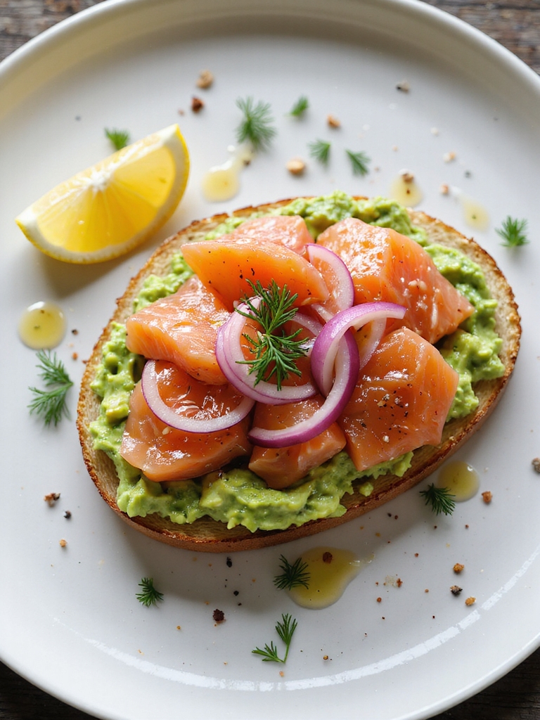 smoked salmon avocado toast