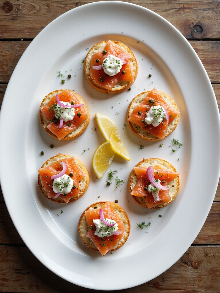 smoked salmon dill crostini