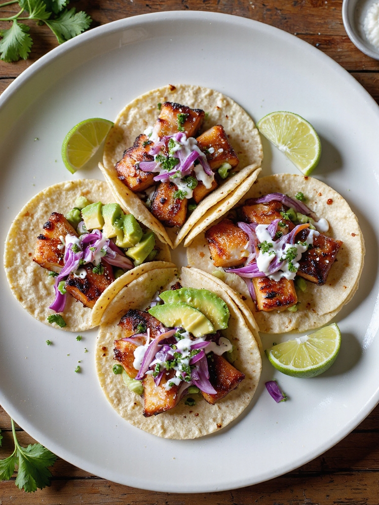 smoky blackened redfish tacos