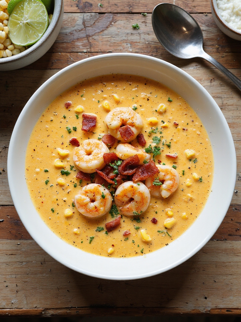 smoky cajun shrimp chowder