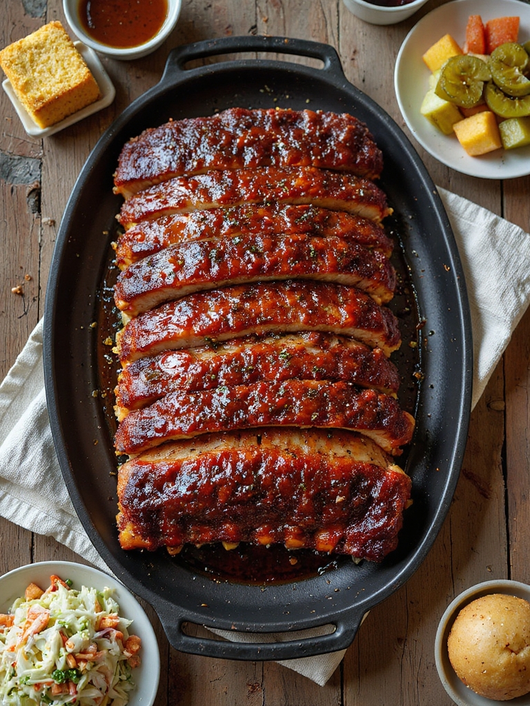 smoky charred backyard ribs