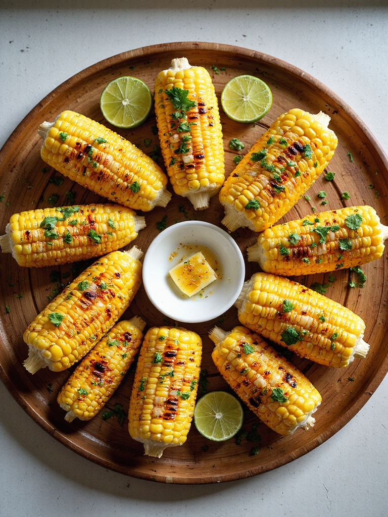 smoky chili lime buttered corn