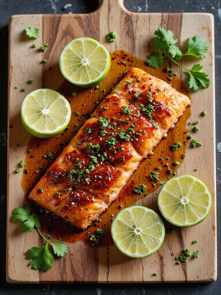 smoky chipotle honey cedar salmon