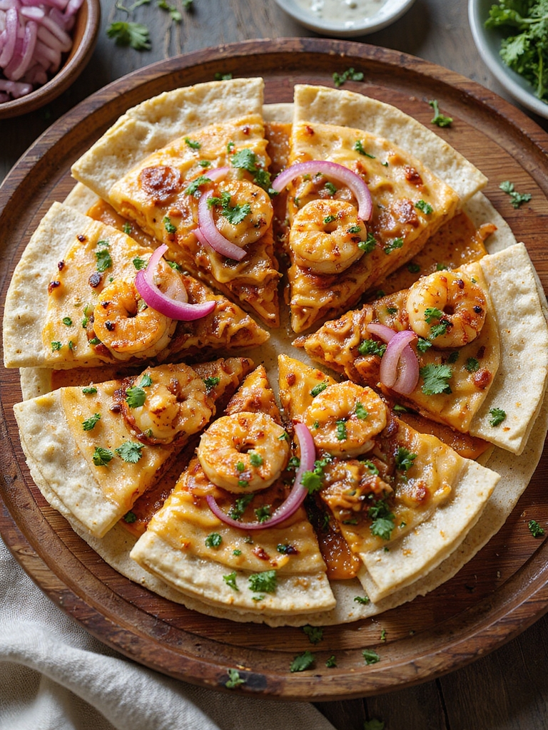 smoky chipotle shrimp quesadillas