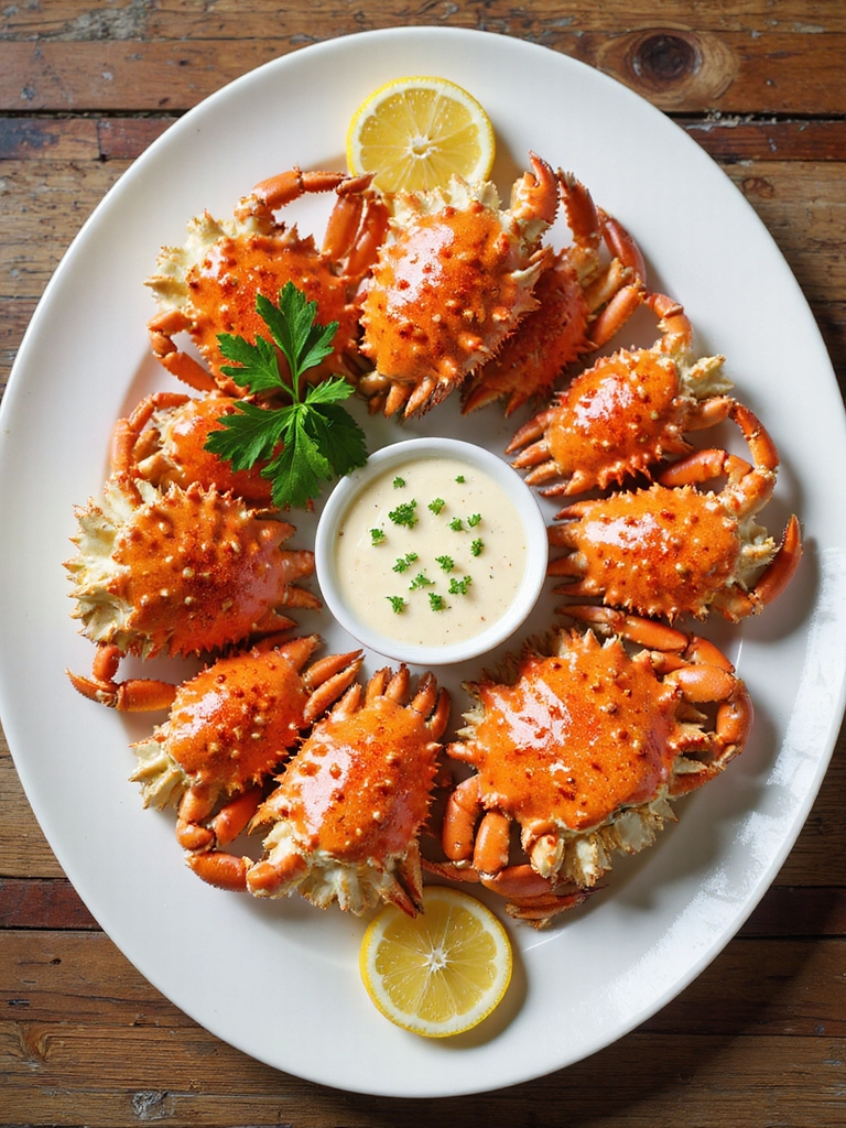 smoky grilled snow crab