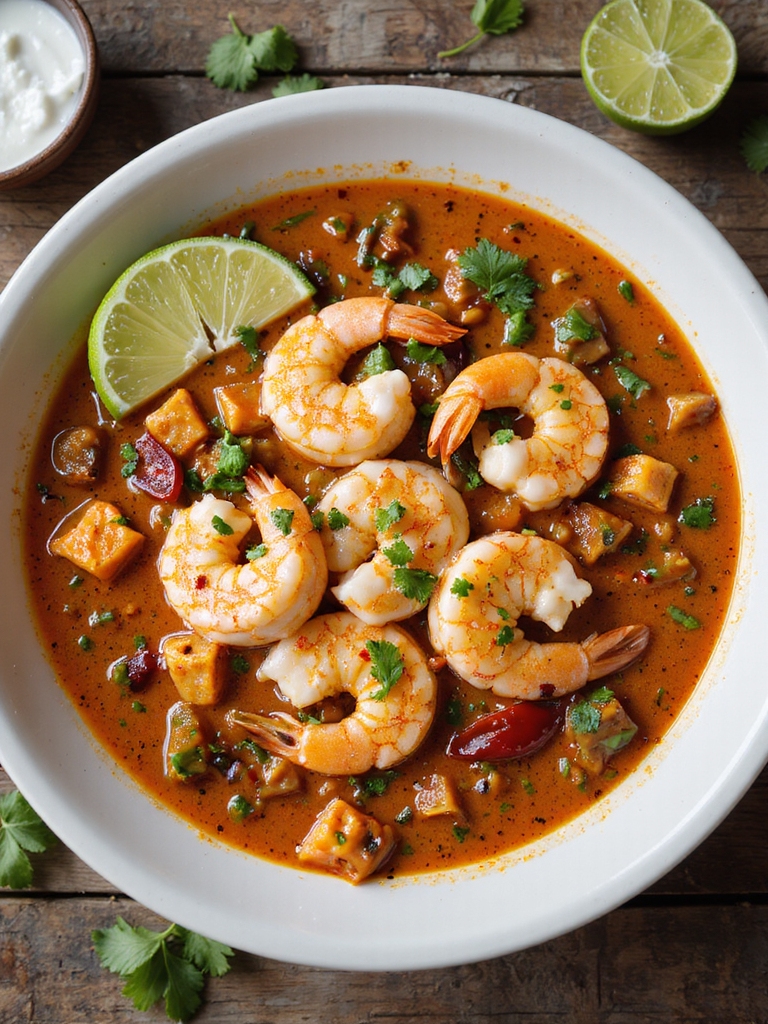 smoky roasted tomato shrimp