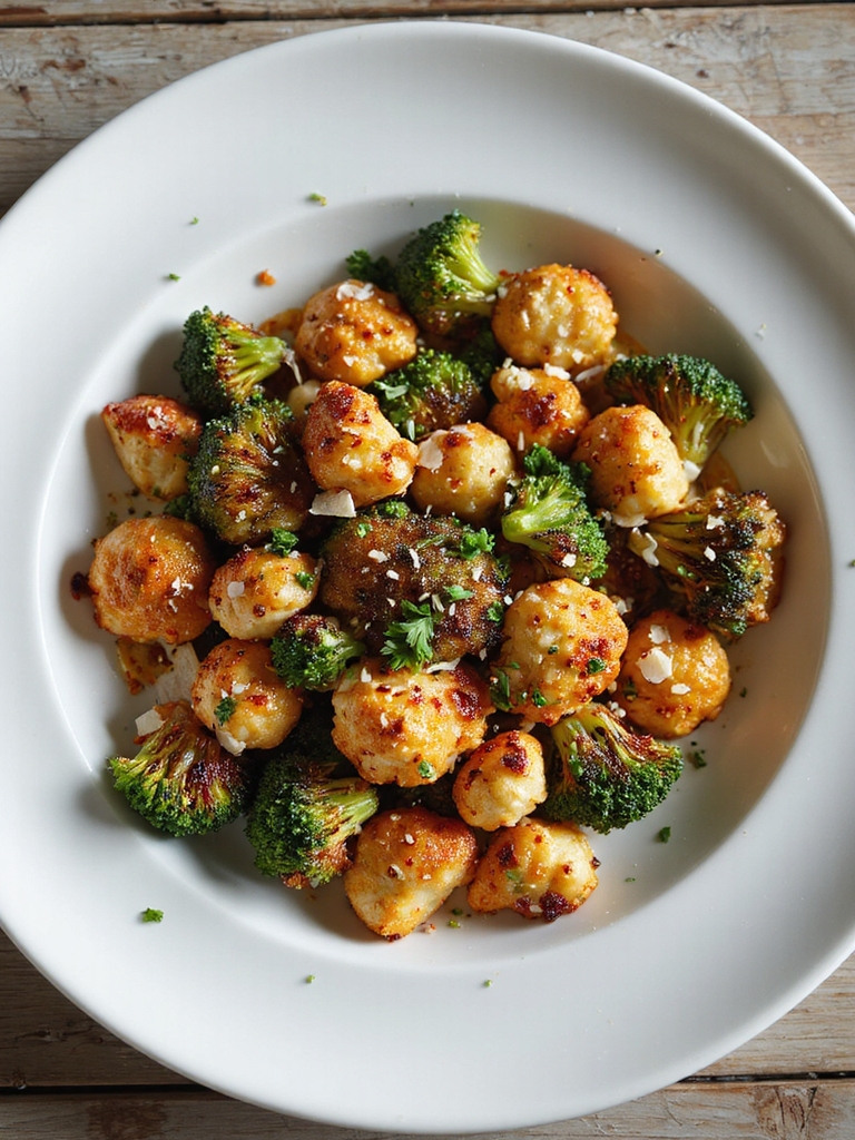 smoky spicy air fried broccoli