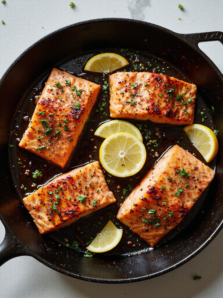 smoky spicy seared salmon