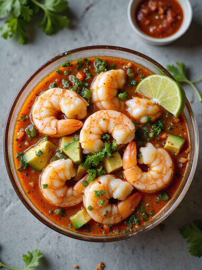 smoky spicy shrimp cocktail