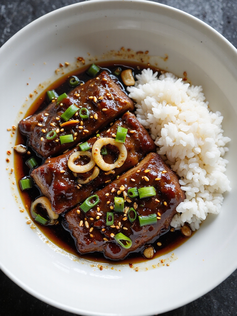 soy ginger braised short ribs