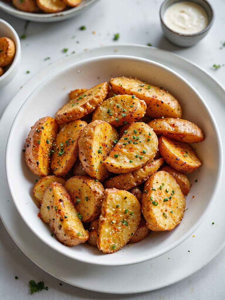 spicy air fried cajun wedges