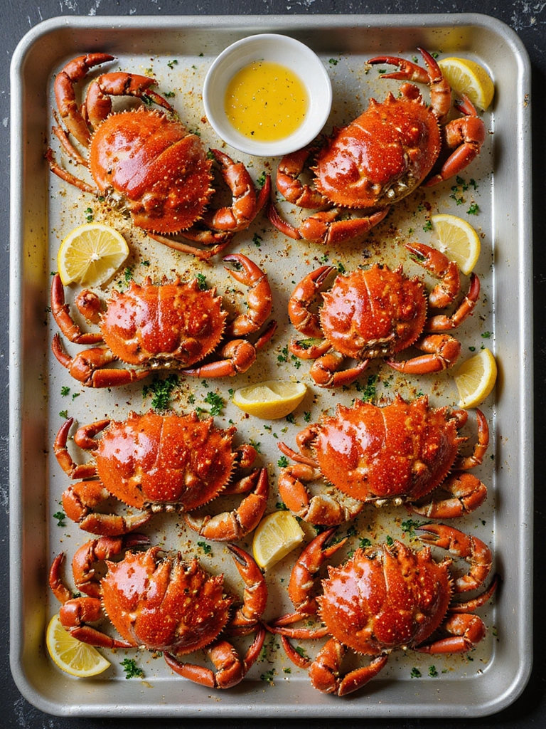 spicy cajun baked crablegs