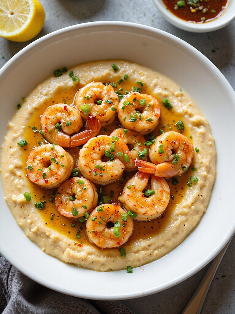 spicy cajun shrimp and grits