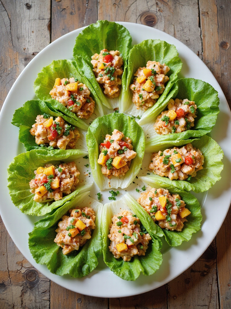 spicy mango crab lettuce