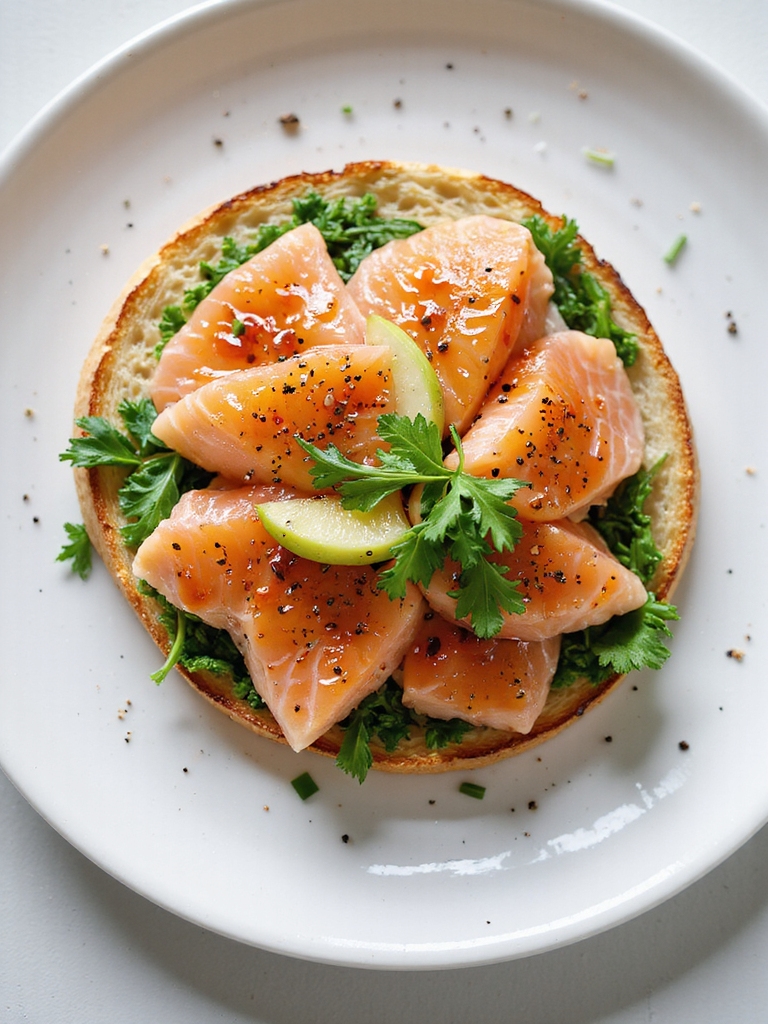 spicy maple glazed smoked salmon