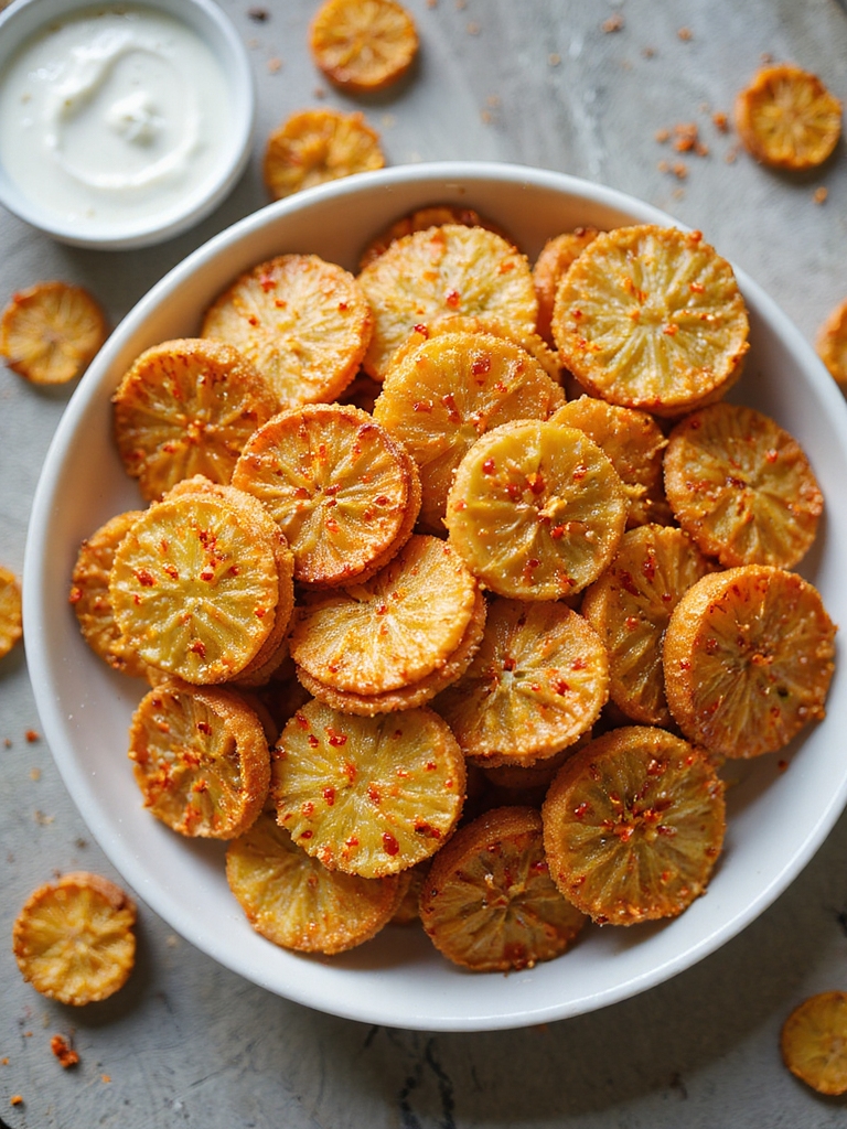 spicy sriracha panko picklechips