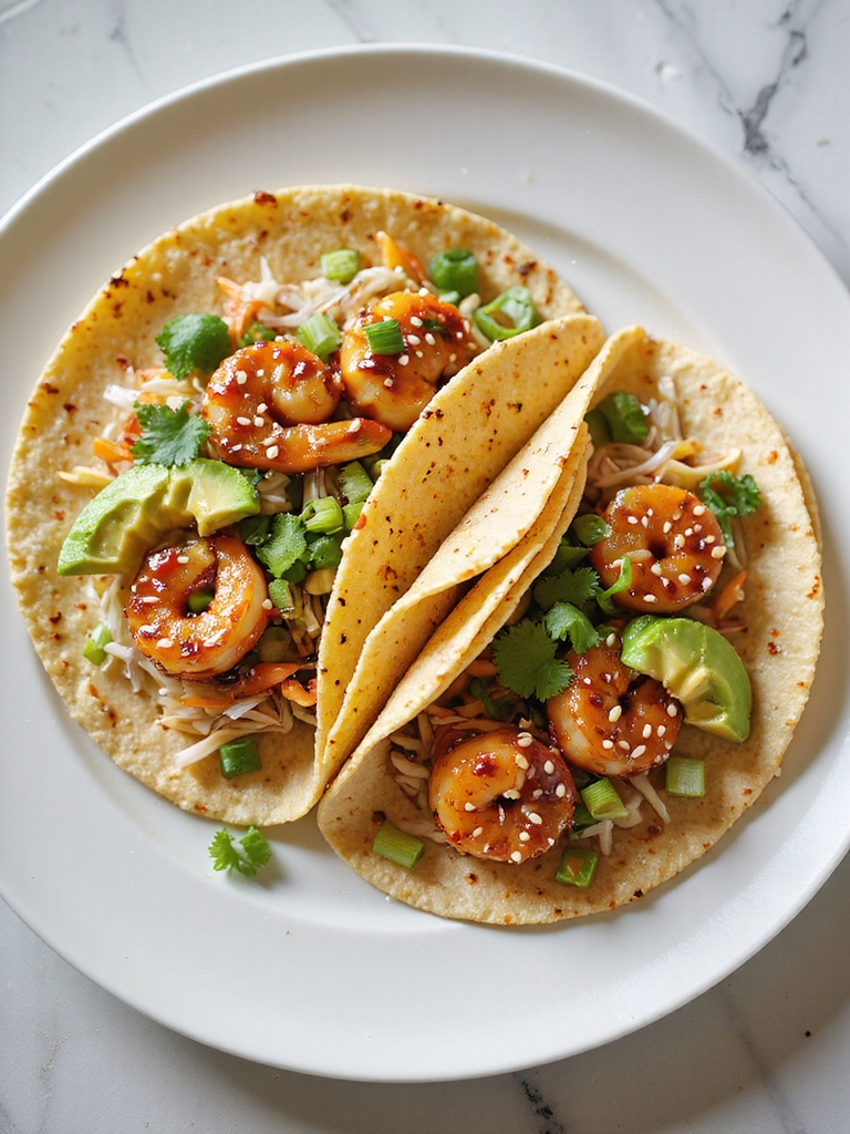 spicy sriracha teriyaki shrimp