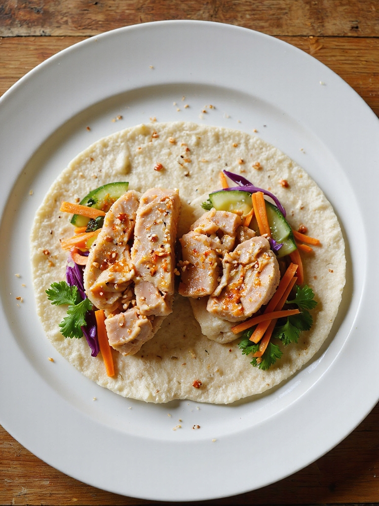 spicy sriracha tuna wrap