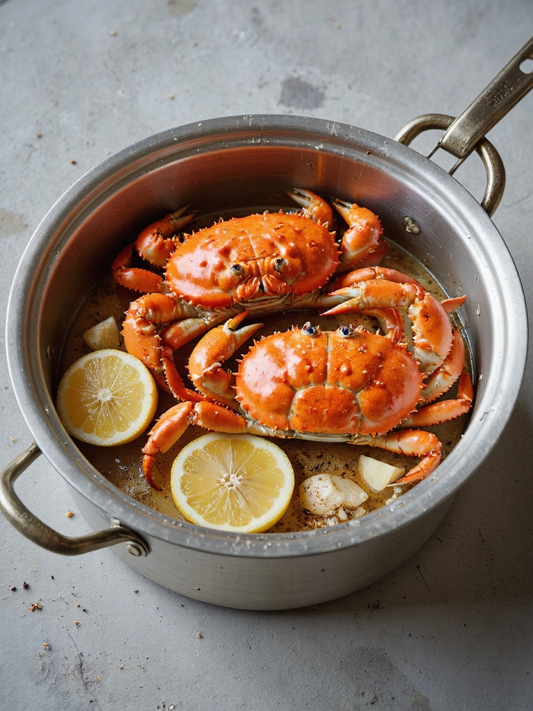 steam seasoned whole crabs