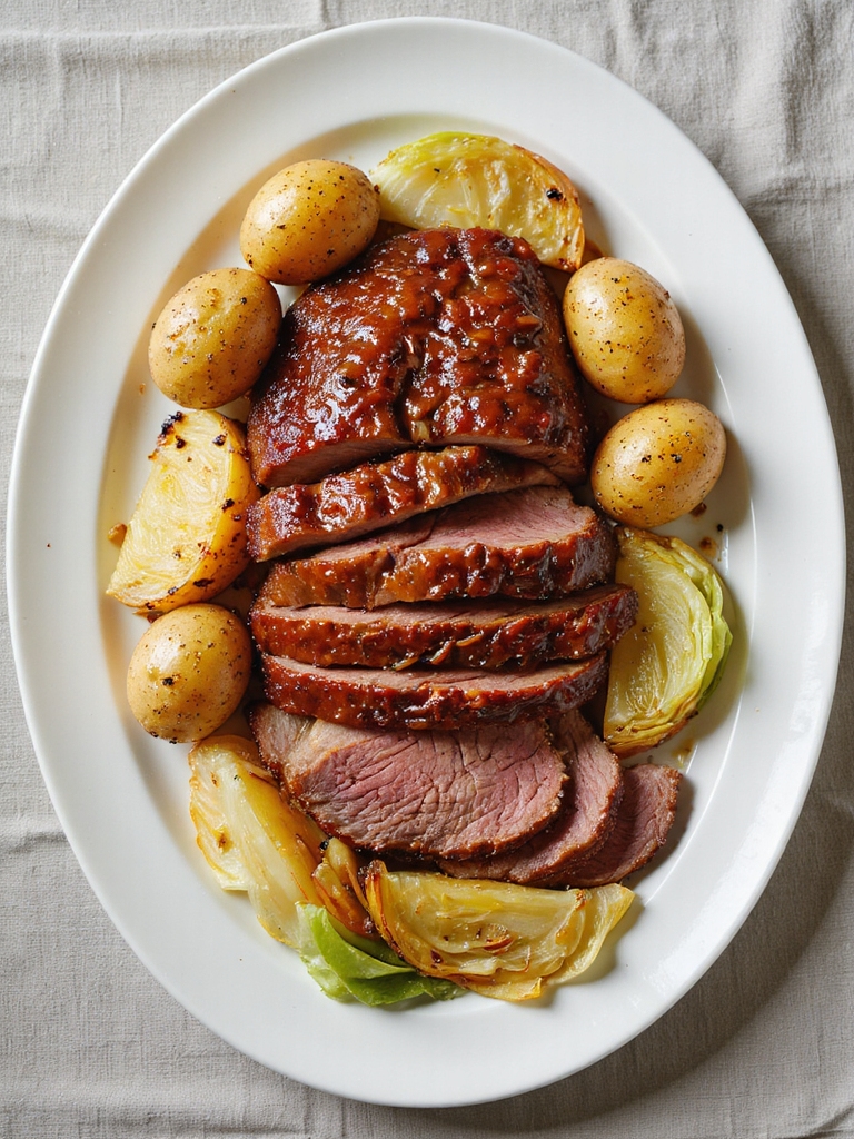 sticky brown sugar mustard glaze