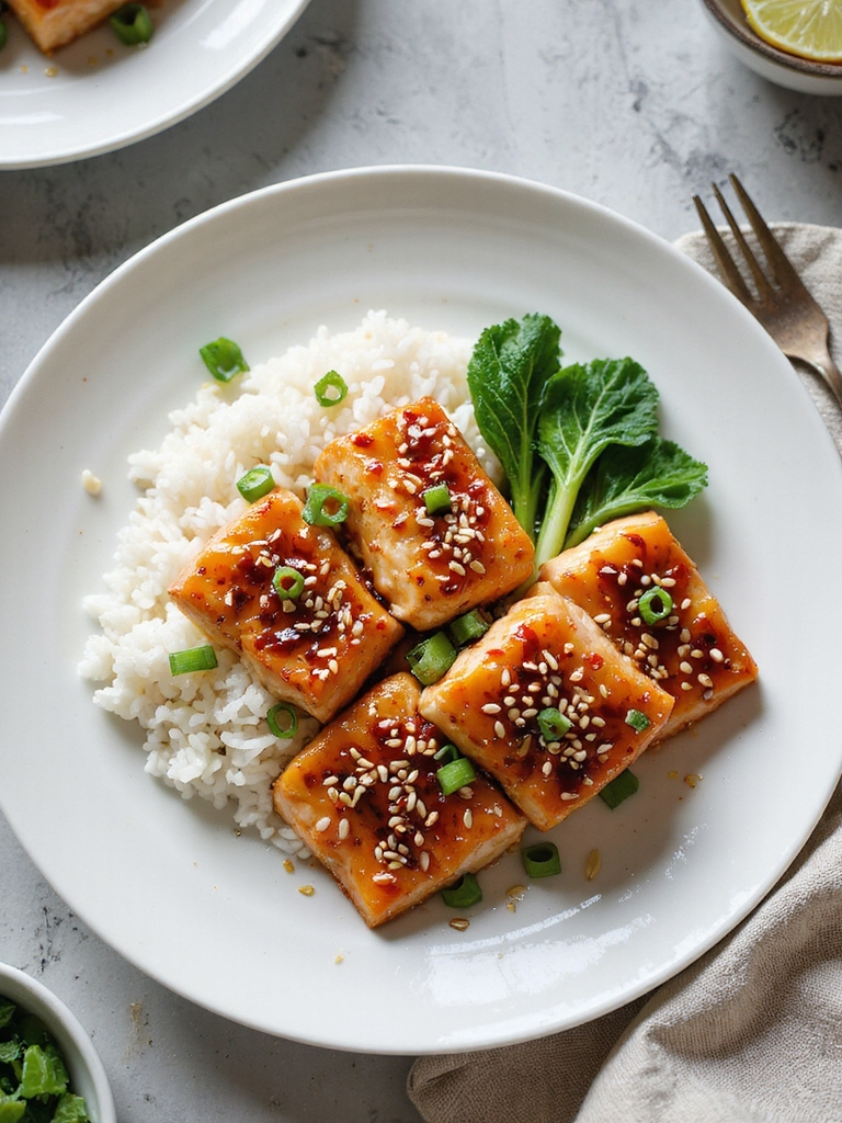 sticky honey soy salmon