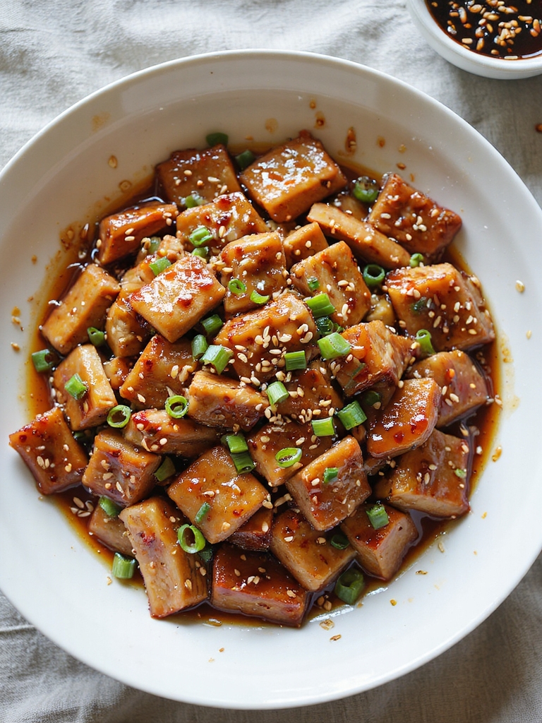 sticky sweet spicy pork glaze
