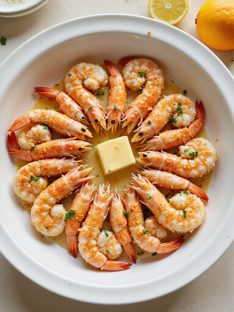 stuffed shrimp citrus breadcrumb finish