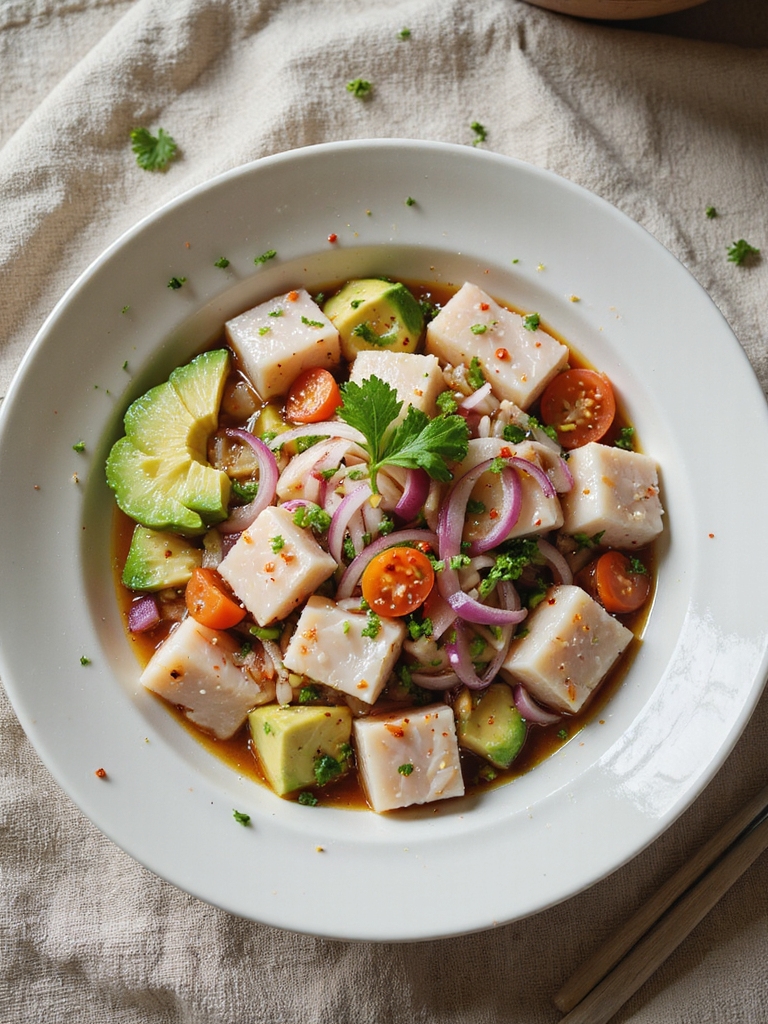 sushi grade citrus marinated ceviche