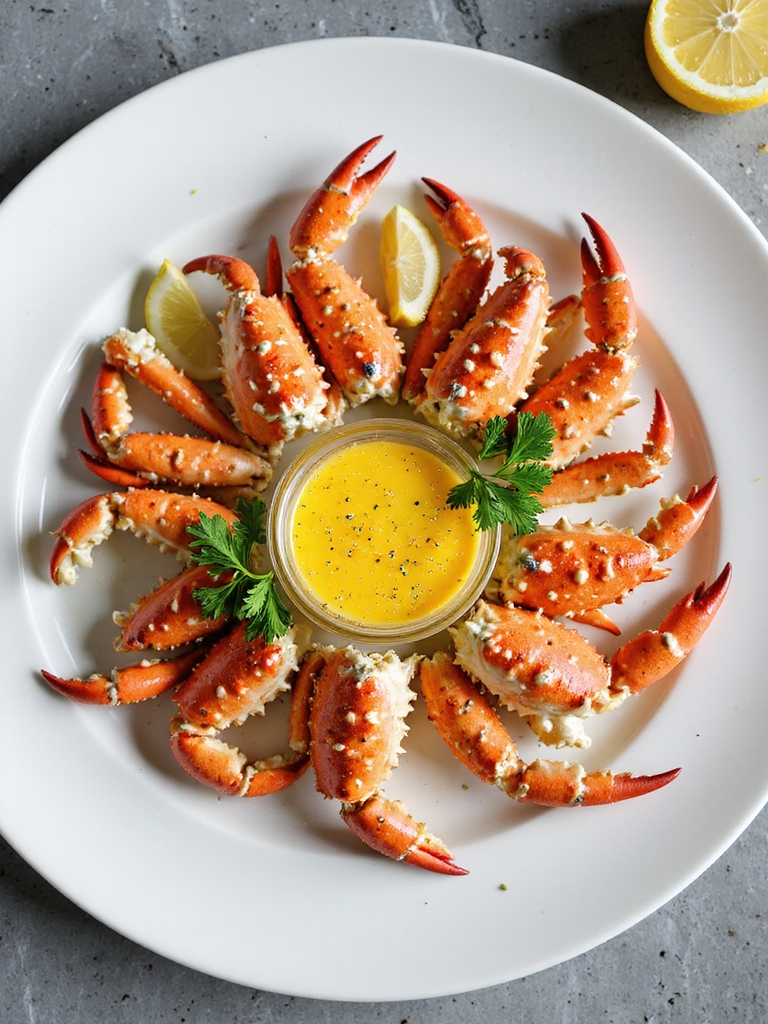 sweet buttery roasted kingcrab